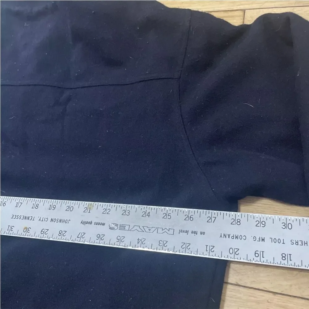 Abercrombie & Fitch Mens XL Gray Full Zip Long Sleeve Heavy Wool Blend Jacket XL